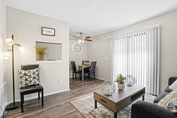 Living room with dining area